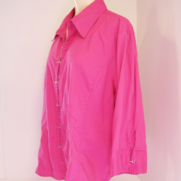 Quizz Woman-Pink Blouse-Unusual Closures-Snaps-22 - Picture 7 of 8